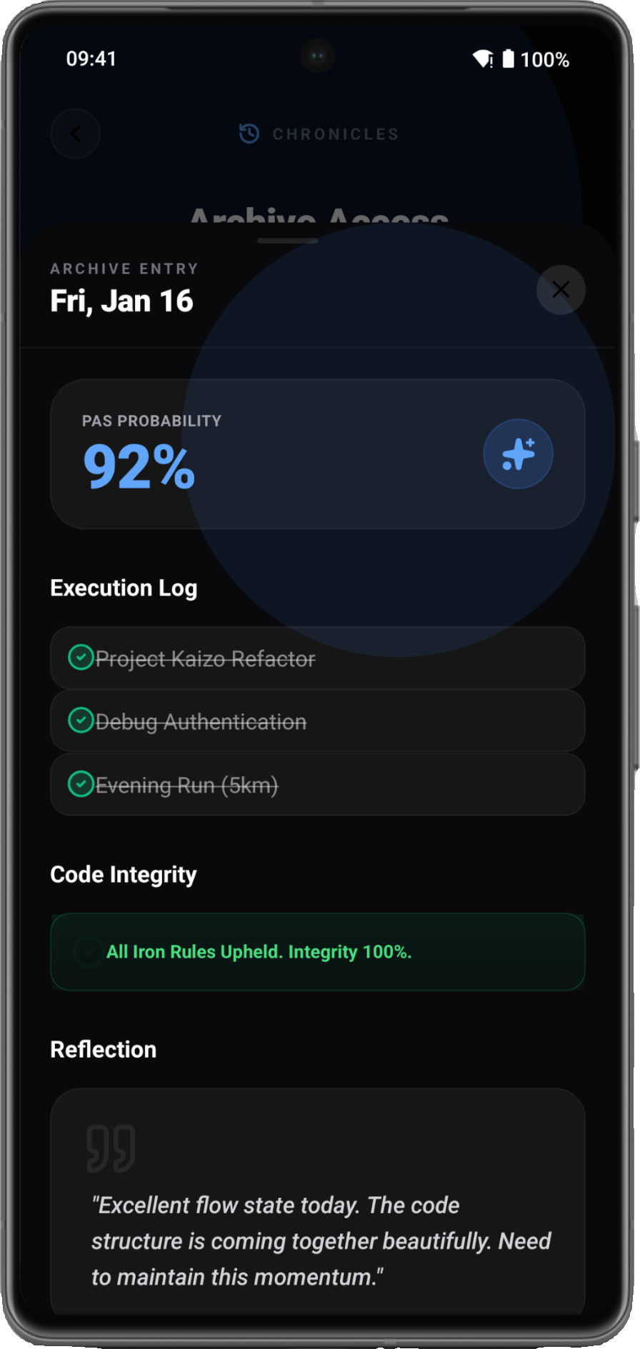 CheckYourDay Dark